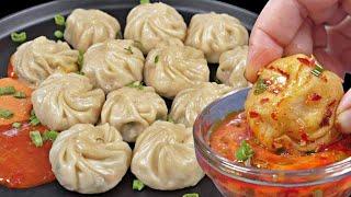 मोमोज बनानेका सबसे बेस्ट और आसान तरीका, सारे पुराने तरीके भूल जाओगे | Veg Momos with Momos Chutney