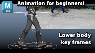 Animating your first walk cycle - Part 2: Keyframing the major leg poses