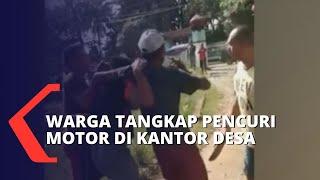 Warga di Kabupaten Pandeglang Banten Tangkap Pencuri Motor di Kantor Desa!