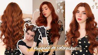 MUDANDO DE COLORAÇÃO! | Cabelo Ruivo Acobreado