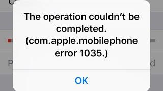 This Operation Could Not Be Completed On iPhone Fix