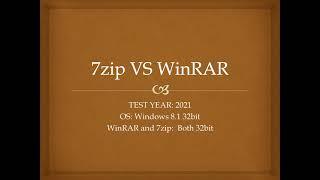 7zip VS WinRAR - What is better? - What is faster? [2021]