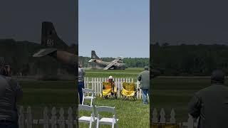 Only flying C-123K Provider almost crashes at Geneseo New York airshow #thunderpig #c123k #save