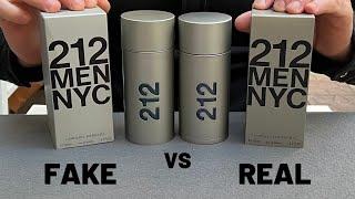 Fake vs Real Carolina Herrera 212 NYC Men Perfume 100 ml