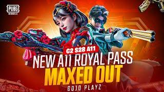 A11 Royal Pass Is Here | C8S22 A11 Royal Pass Maxed | 1 to 100 Rp Rewards | Free Upgraded M16A4 Skin