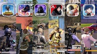 PUBG vs FREE FIRE vs Call of Duty vs Apex Legends Mobile vs Knives Out vs Super Mecha Champions | PK