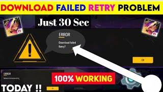 free fire download failed retry | free fire not opening today| free fire error download failed retry
