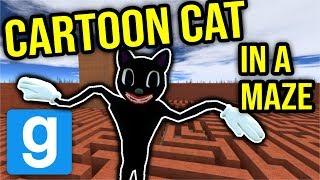 CARTOON CAT IN MAZE! (gmod nextbot)