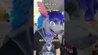 Static vs Moving Jaw on Fursuits #fursuitmaker #furry #costume #fursuit