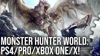 Monster Hunter World: PS4/PS4 Pro vs Xbox One/Xbox One X Comparison + Performance Test