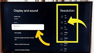 PHILIPS Smart Google TV : How to Change Screen Resolution 8K, 4K, FULL HD, HD