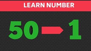 Reverse Number 50 1 Learn 50-1 Number for Kids | Kidsgyan tv