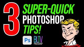 Photoshop: 3 Super-Quick Tips for HAIR, TEETH, & TEXT!