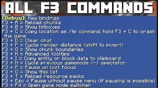 Minecraft - All F3 Commands