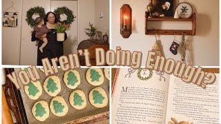 Christmas Homemaking When Feeling Overwhelmed / Low Income homemaking family of five