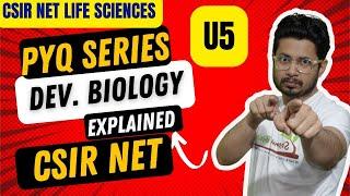 Developmental biology csir net pyq | Developmental biology practice questions