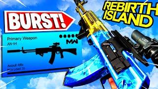 the *HYPERBURST* AN-94 in WARZONE!  (BEST AN-94 CLASS SETUP/LOADOUT) REBIRTH ISLAND!