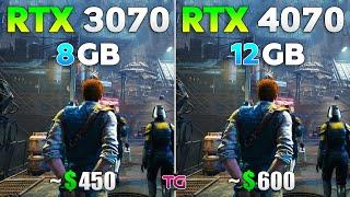 RTX 3070 vs RTX 4070 - Test in 10 Games
