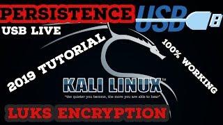 KALI LINUX USB LIVE PERSISTENCE ENCRYPTION (LUKS) 100% WORKING
