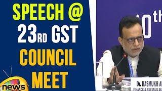 Hasmukh Adhia Speech After 23rd GST Council Meet | Mango News