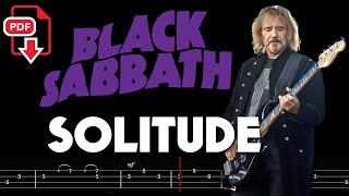 Black Sabbath – Solitude (Bass Tabs | Notation)   @ChamisBass  #blacksabbathbass #blacksabbath