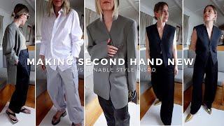 Styling SECOND HAND fashion for a MODERN WARDROBE
