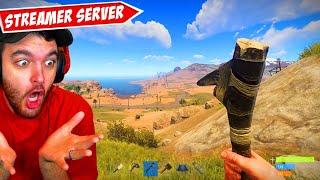 100+ STREAMER RUST SURVIVAL SERVER! (XQC, Shroud, & More)