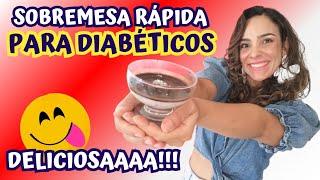 Sobremesa Rápida Para Diabéticos! Cremosa, Fica Pronta Em 5 Minutos! Simplesmente Deliciosa!