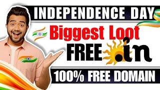 Bilkul Free .IN domain Only for Independence day | Free Domain | Premium Cloud Hosting