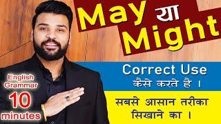 Meaning & Difference between May and Might, Use of May and Might in Hindi, Learn English Grammar