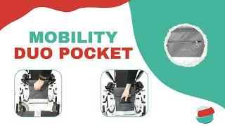 Tasca e borsa porta-oggetti per carrozzina MOBILITY DUO POCKET