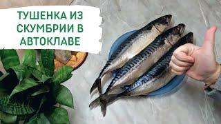 Тушёнка из скумбрии в автоклаве УЗБИ