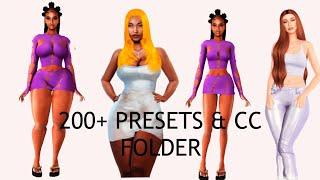 {200+} PRESETS & SLIDERS CC FOLDER | BEST URBAN CC FINDS [ Body,Nose,sliders,ears & so on ]