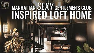 Stunning Bachelor's Pad With A Manhattan Inspired Loft Bar | Condo Loft Home Tour
