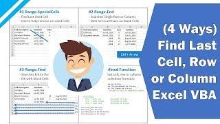 Excel VBA Tutorial: Find the Last Cell, Row or Column on a Worksheet