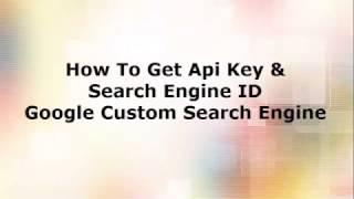 How To Get Google Api Key & Search Engine ID Google CSE