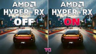 AMD HYPR-RX : ON vs OFF in Cyberpunk 2077 on RX 7800 XT