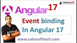 Event binding in Angular 17 | Angular 17 Tutorials in Hindi