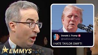 See John Oliver REACT To Donald Trump's Taylor Swift Hate Post