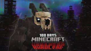 I Spent 100 Days in A Frozen Apocalypse in Hardcore Minecraft...