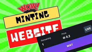 How to Create an NFT Minting Website for Free