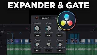 DaVinci Resolve 18 Expander & Gate Fairlight Tutorial deutsch [2024]