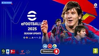 eFootball PES 2025 PPSSPP 600MB New Kits & Transfers Updated 24/25 Tattoos Added 4K Best Graphics HD