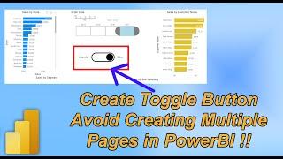 How to Use Bookmarks and Create Toggle Button in PowerBI | MI Tutorials