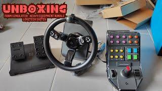 Unboxing Heavy Equipment Bundle Logitech Special for Farming Simulator 2022