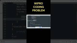 WIPRO CODING QUESTION AND ANSWER IN C