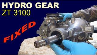 Hydro gear ZT 3100 transaxle problem identification and repair