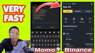 How to deposit money into your Binance account using mobile money. Easy
