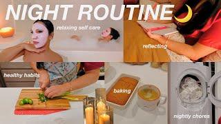 NIGHT ROUTINE: romanticize evenings at home, self care & productivity + living alone motivation