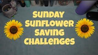 Sunflower Sunday Savings Challenges!